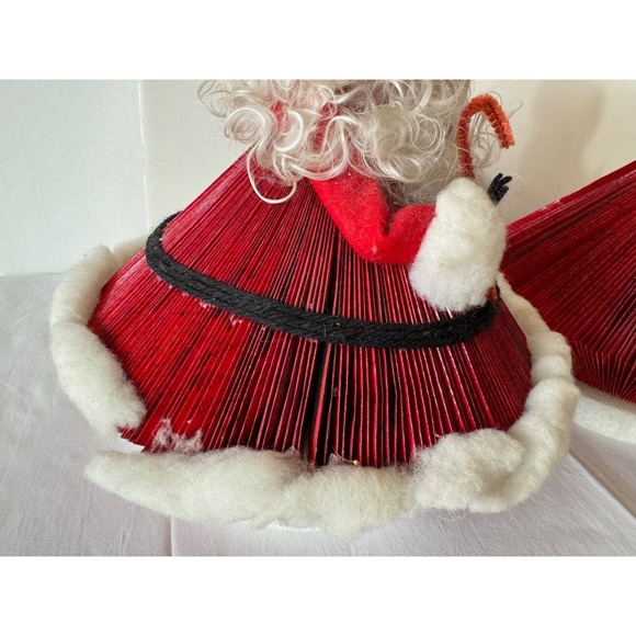 Vintage Santa Mrs Claus Figures Handmade Folded Magazine 13" Large Table Decor - Picture 8 of 13